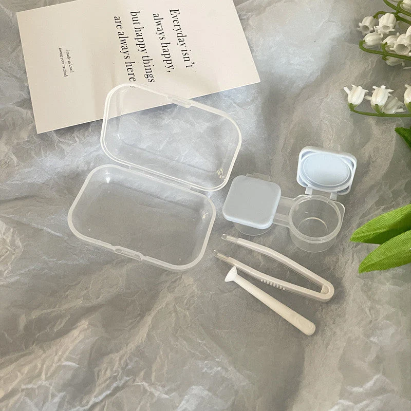 Like Fish Ins Style Colored Contact Lens Case - Roseibase