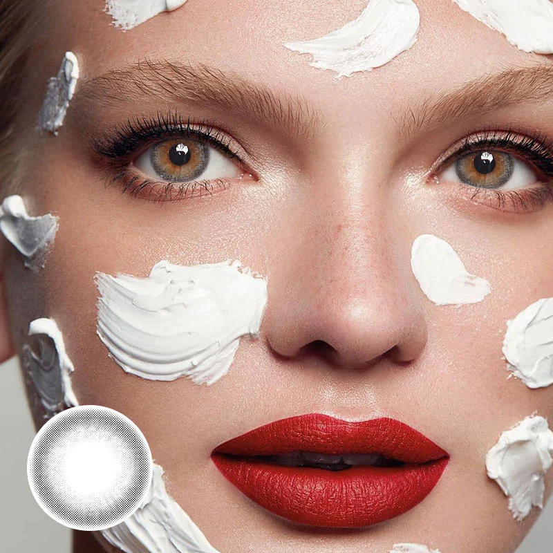 Adriene Grey Prescription Colored Contact Lenses - Roseibase