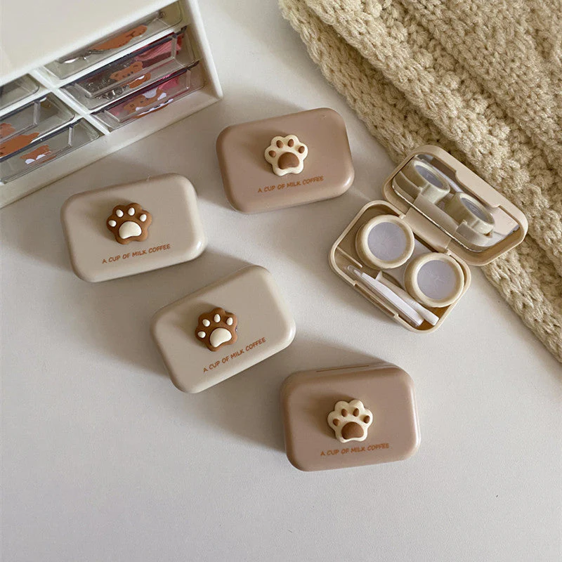 Milktea Colored Contact Lens Case - Roseibase