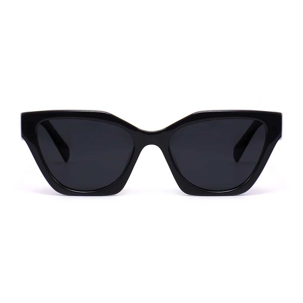 Adrienne Cat eye Black Sunglasses - Roseibase