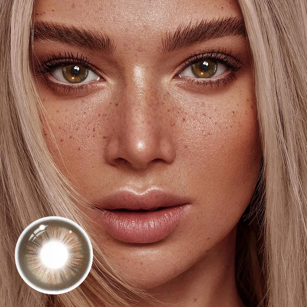 Americano Brown Prescription Colored Contact Lenses - Roseibase