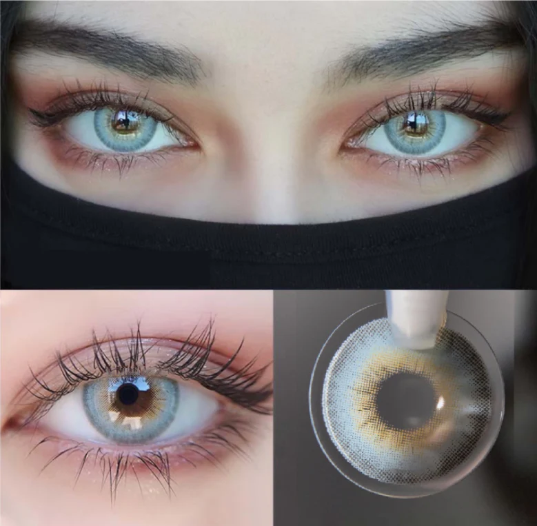 LA GIRL Blue Prescription Colored Contact Lenses - Roseibase