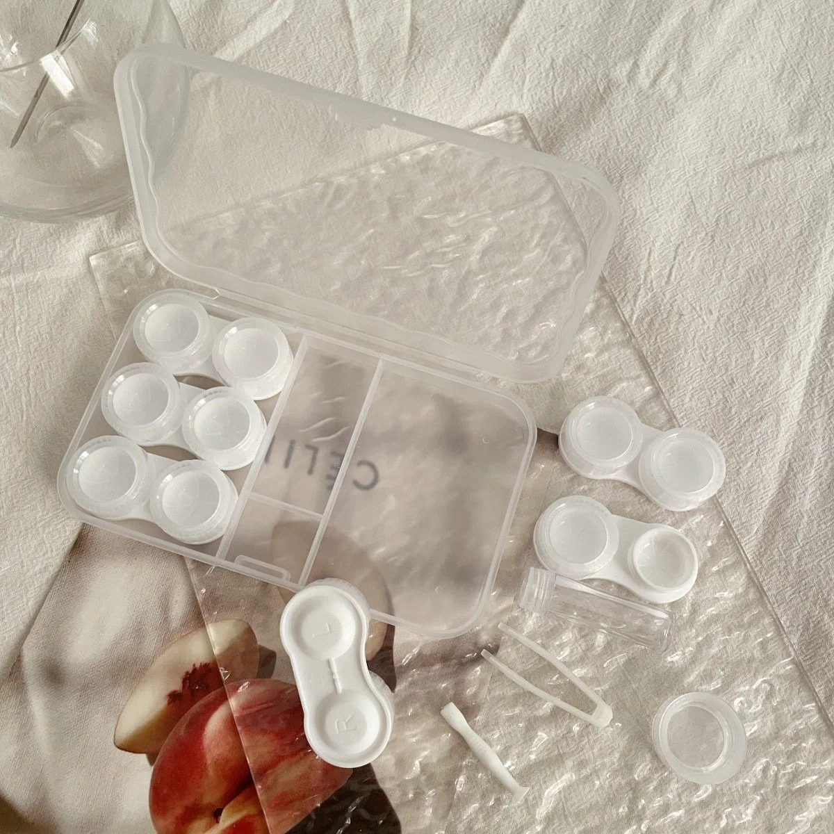 Ins Retro Cold Style Colored Contact Lens Case - Roseibase