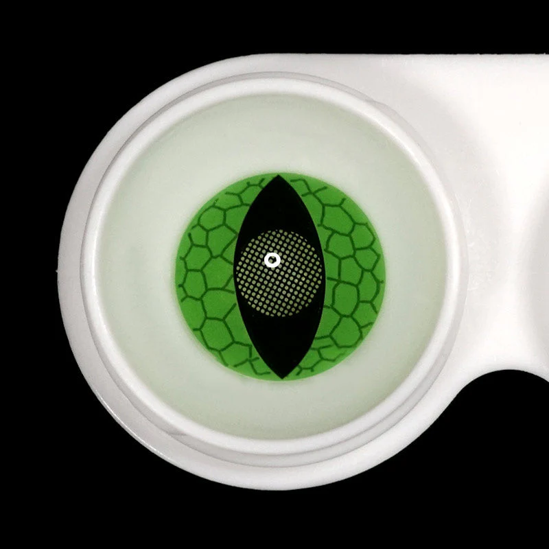 Cosplay Cat eyes snake eyes green Colored Contact Lenses - Roseibase
