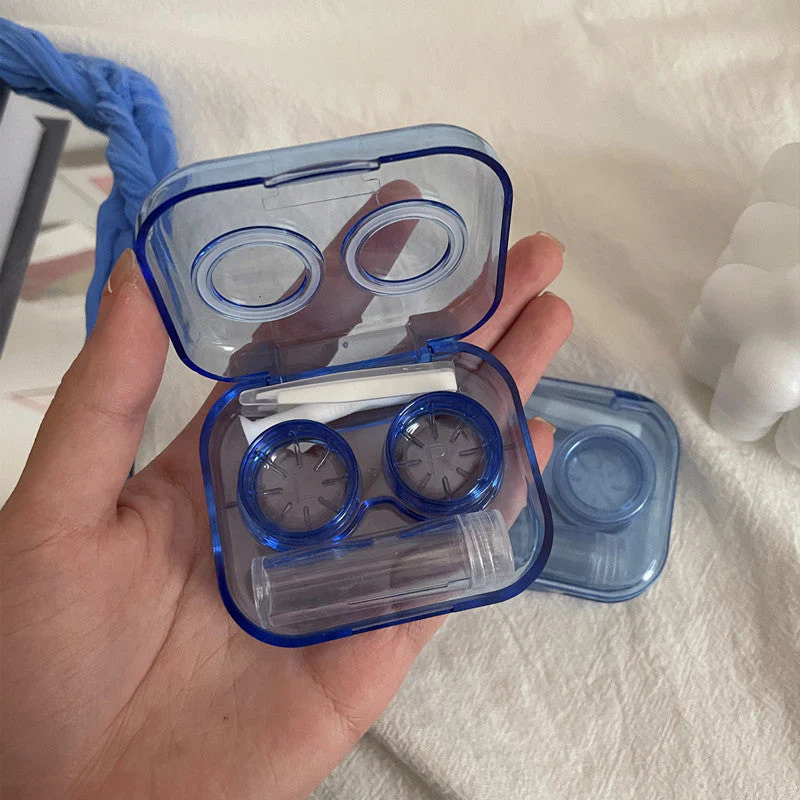 Elegant Colored Contact Lens Case - Roseibase