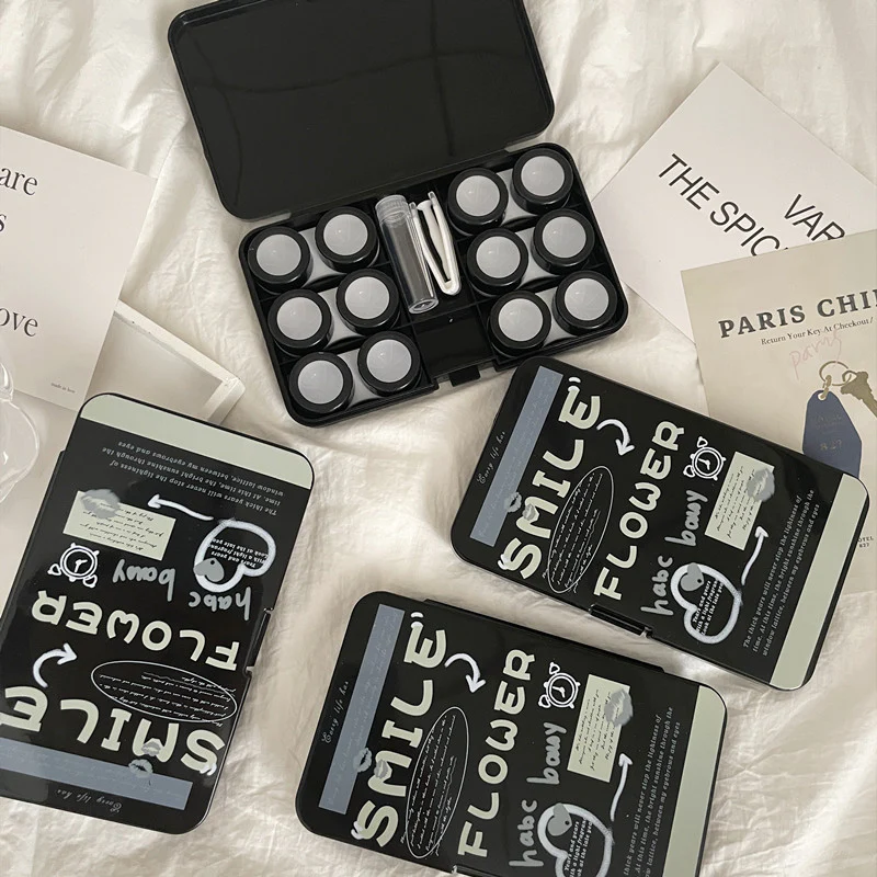 American Creative Text Colored Contact Lens Case - Roseibase