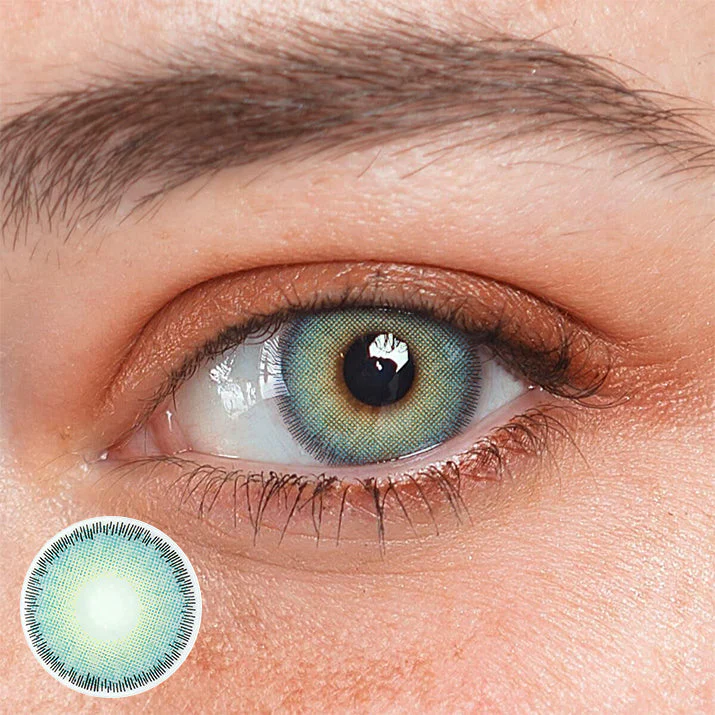Breena Turquoise Blue Colored Contact Lenses - Roseibase