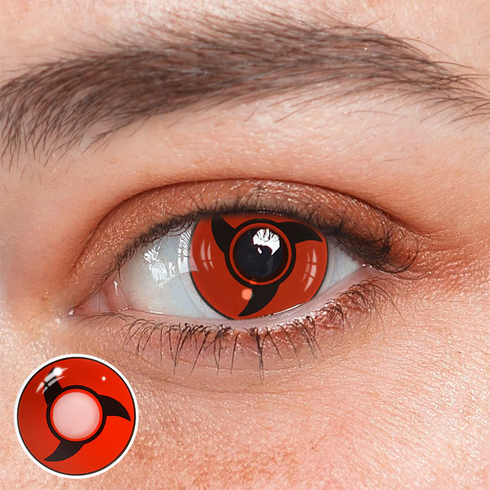 Cosplay NARUTO Mangekyou Red Prescription  Colored Contact Lenses - Roseibase