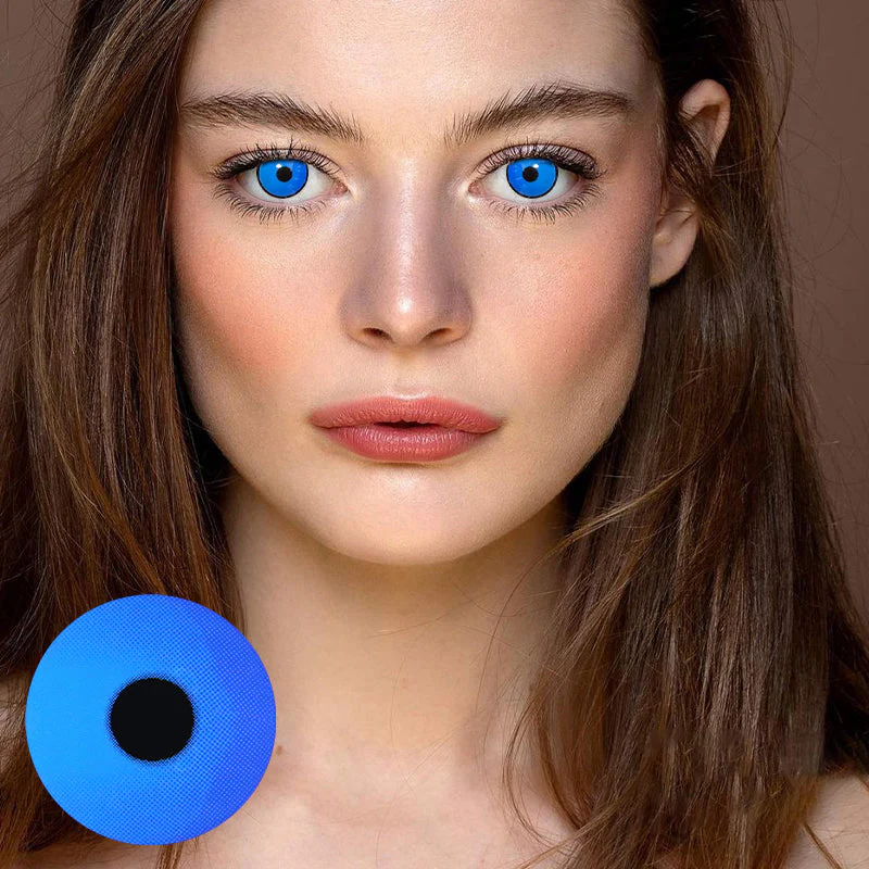 Halloween Lake Blue Colored Contact Lenses - Roseibase