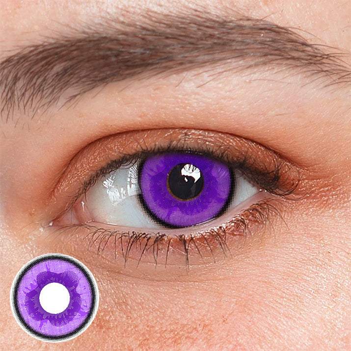 Cosplay Demon Slayer Purple Colored Contact Lenses - Roseibase