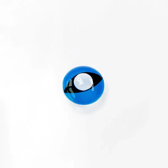 Cosplay Cat Eye Blue Colored Contact Lenses - Roseibase