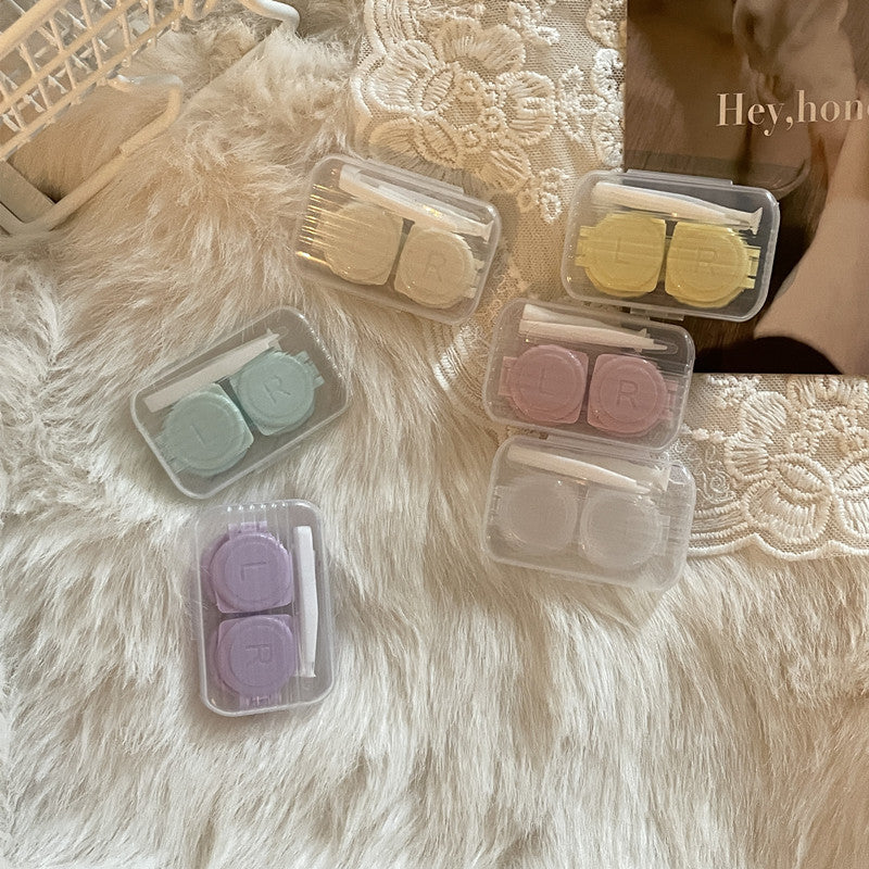 INS like Fish Transparent Simple Colored Contact Lens Case - Roseibase