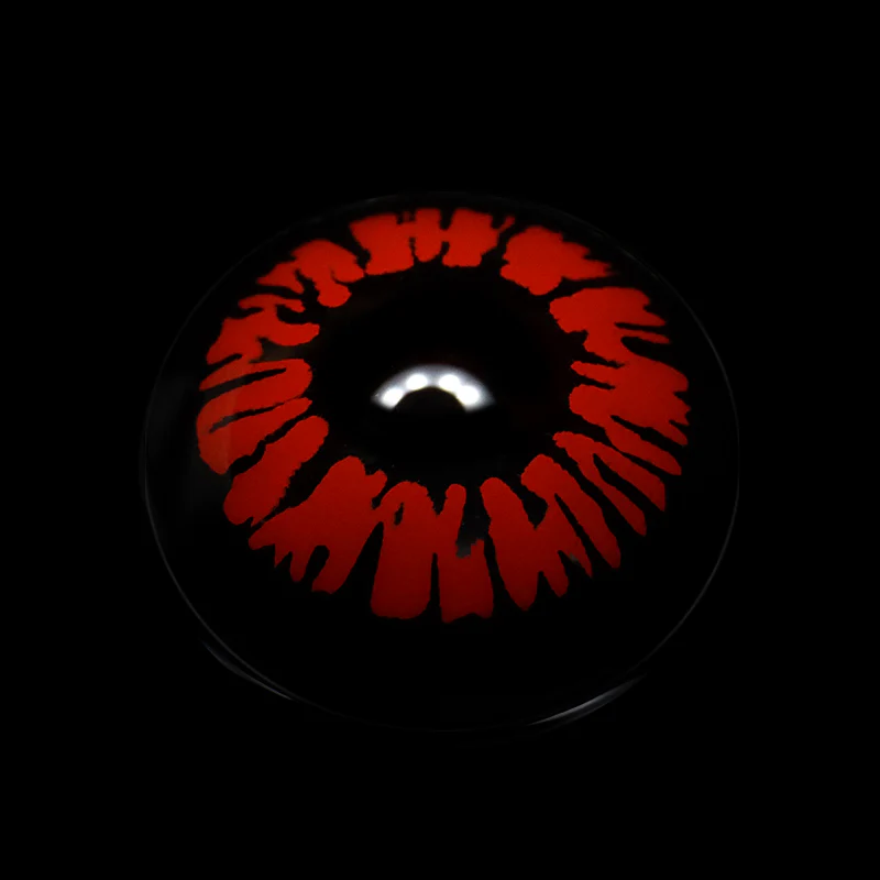 Cosplay Spark Red Colored Contact Lenses - Roseibase