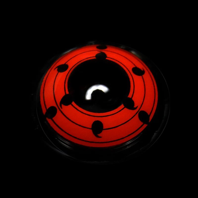 Cosplay NARUTO Innegan Red Prescription Colored Contact Lenses - Roseibase