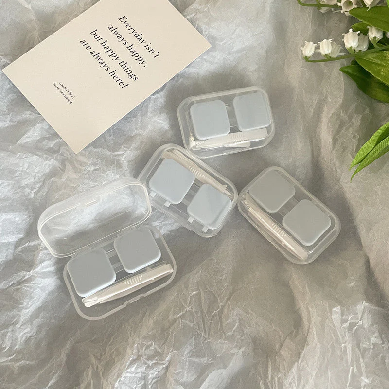 Like Fish Ins Style Colored Contact Lens Case - Roseibase