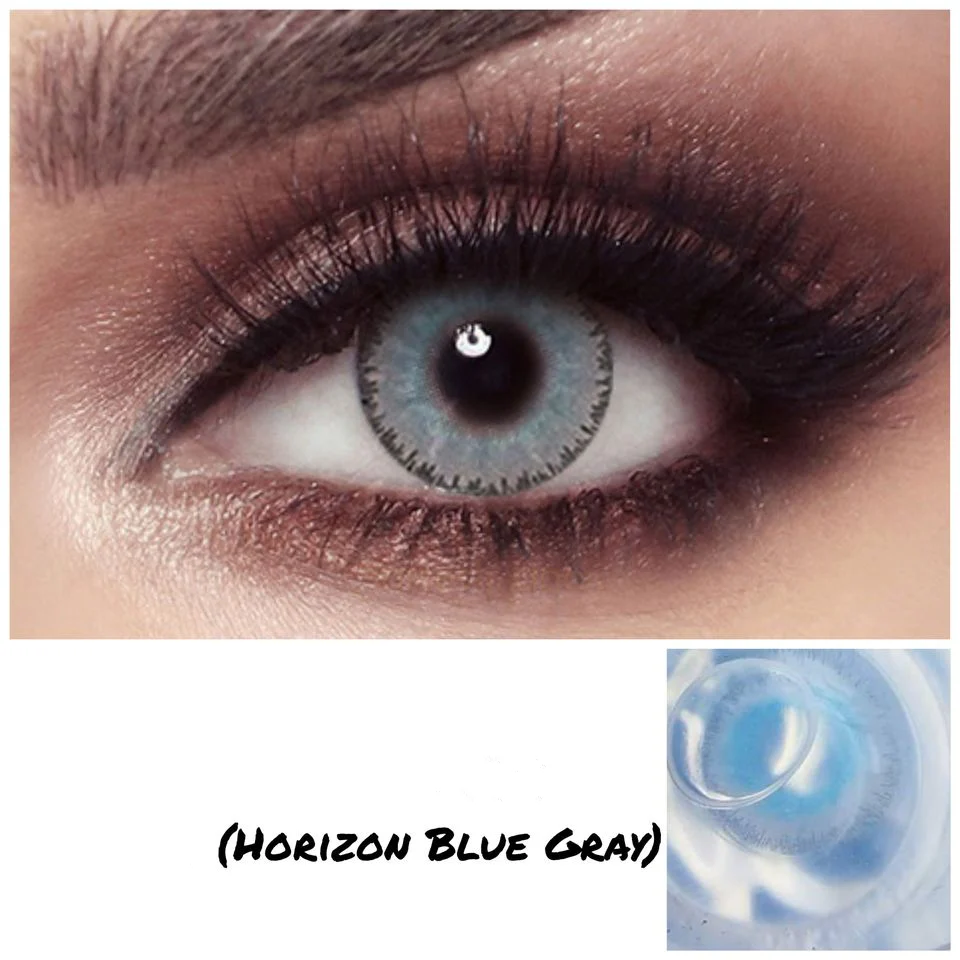 Elite Horizon Blue Gray Colored Contact Lenses - Roseibase