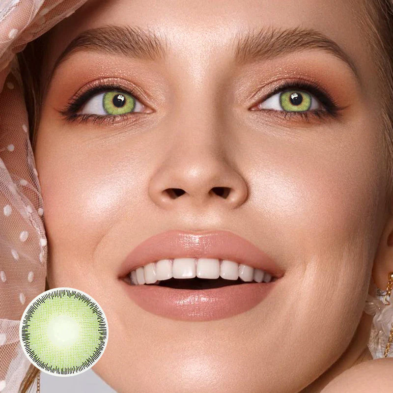 Breena Green Colored Contact Lenses - Roseibase