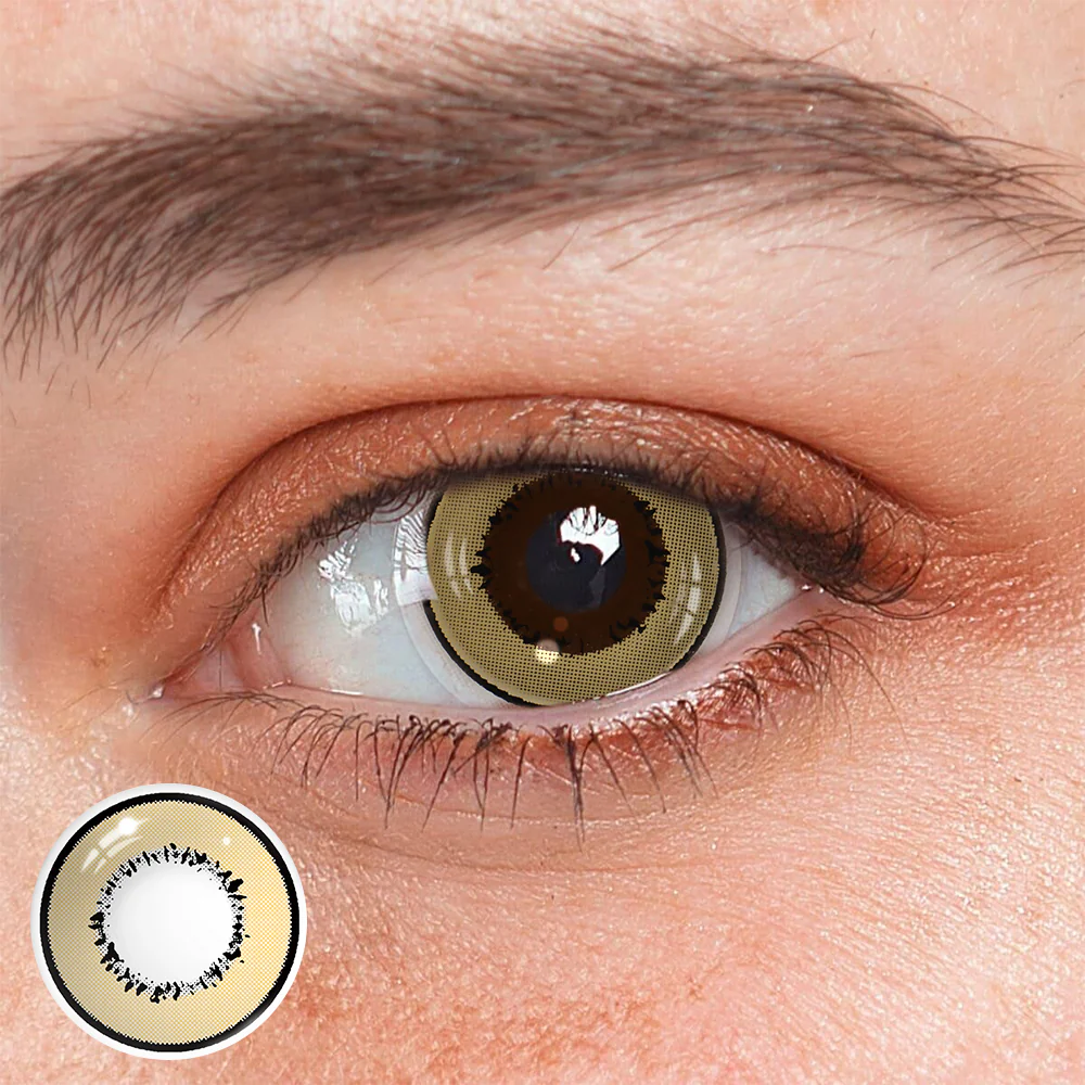 Cosplay Element Brown Prescription Colored Contact Lenses - Roseibase