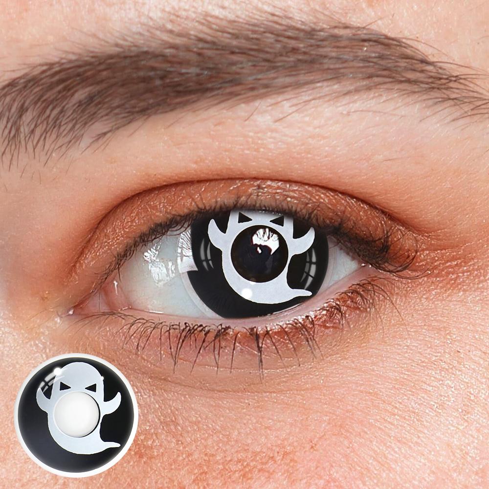 Halloween Ghost White Colored Contact Lenses - Roseibase