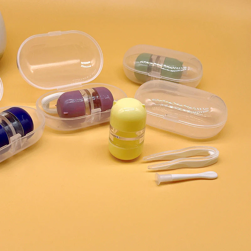 Economic Colored Contact Lens Case - Roseibase