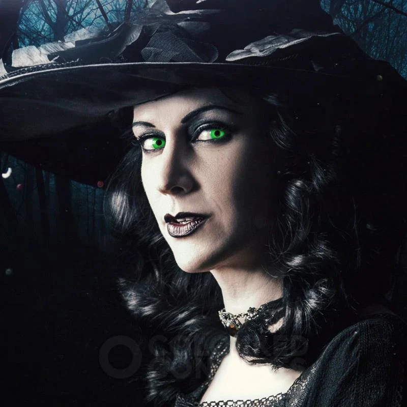 Halloween Greenout Colored Contact Lenses - Roseibase
