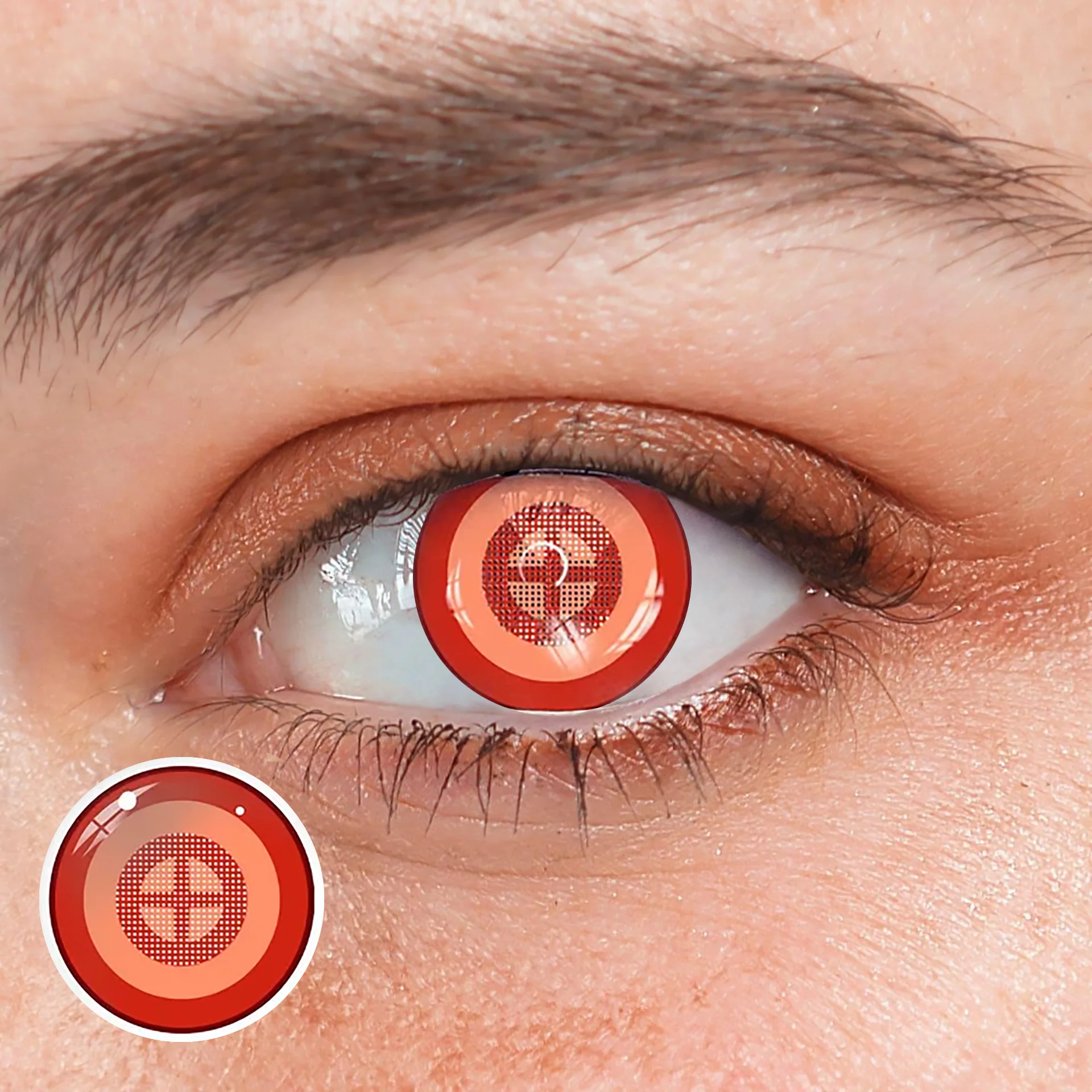Cosplay Chainsaw Man Power Colored Contact Lenses - Roseibase