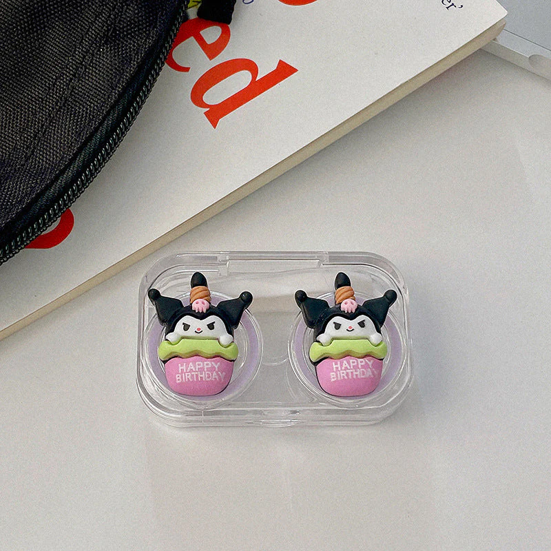 Birthday Apron Cartoon Colored Contact Lens Case - Roseibase