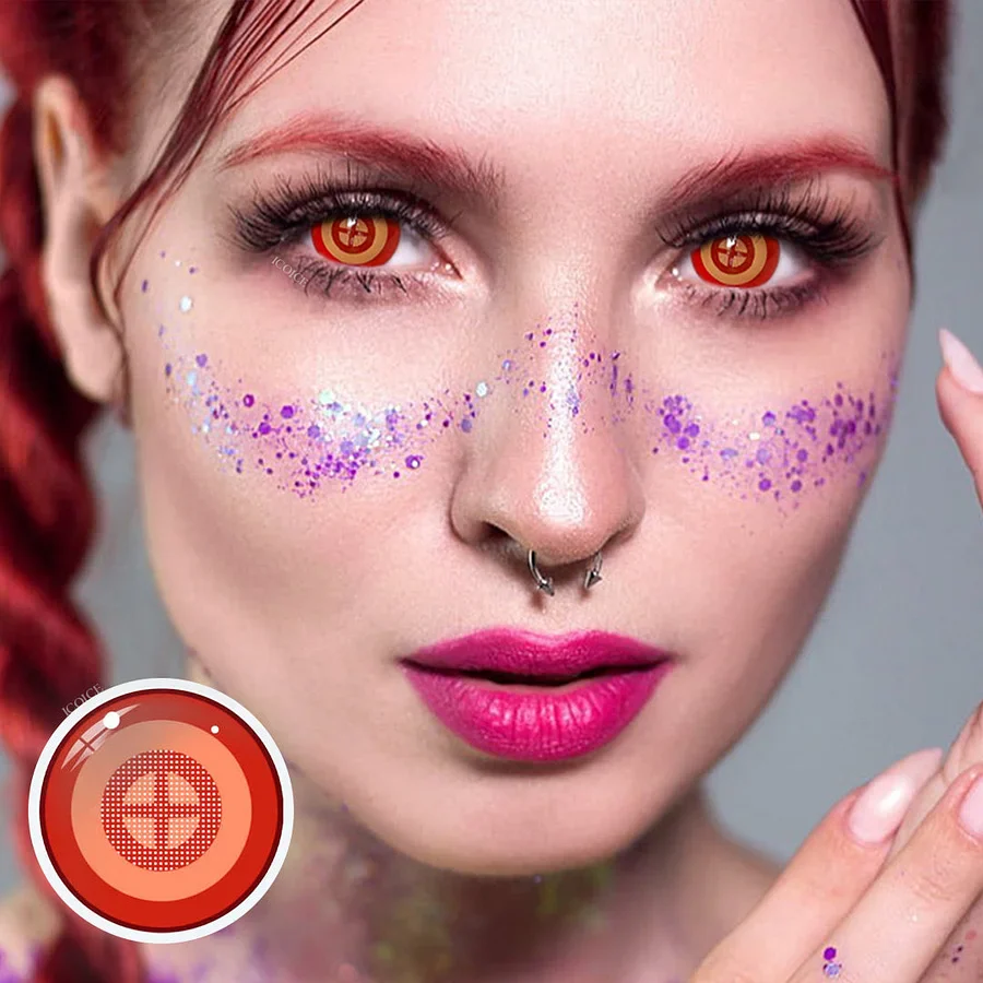 Cosplay Chainsaw Man Power Colored Contact Lenses - Roseibase