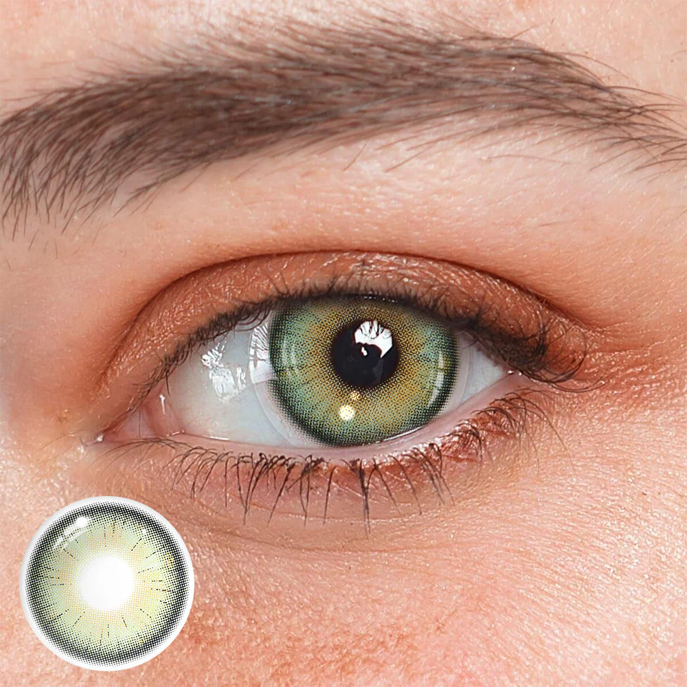 Coral Jade Green Colored Contact Lenses - Roseibase