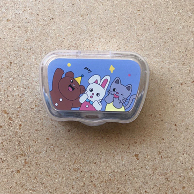 Cute Cartoon Colored Contact Lens Case - Roseibase