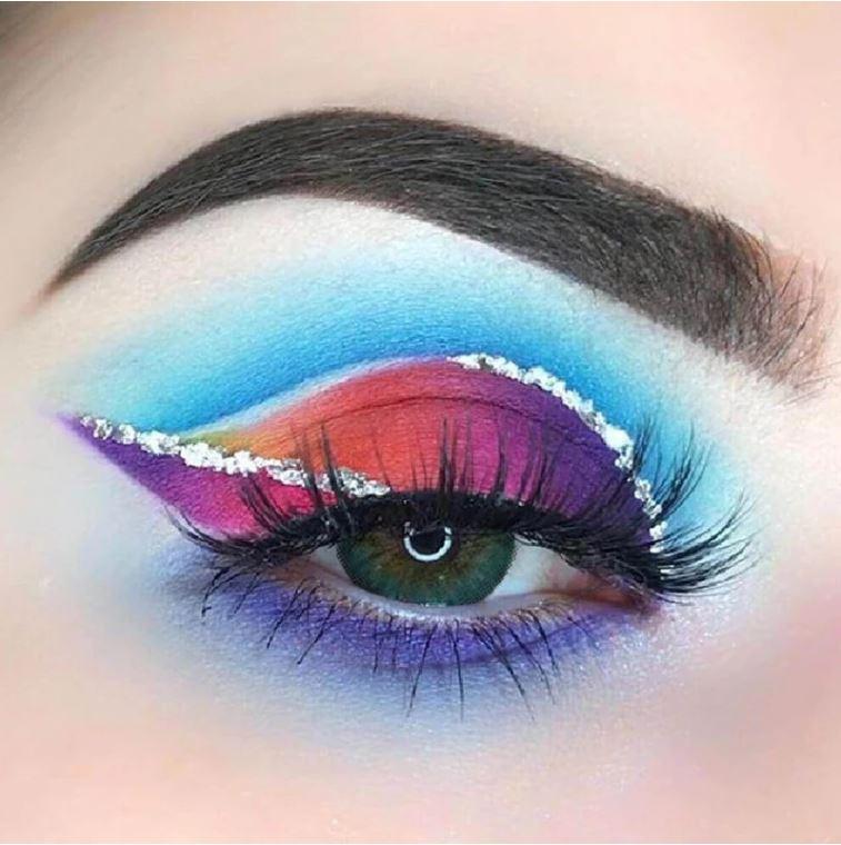 New 3-Tone Blue Green Prescription Colored Contact Lenses - Roseibase