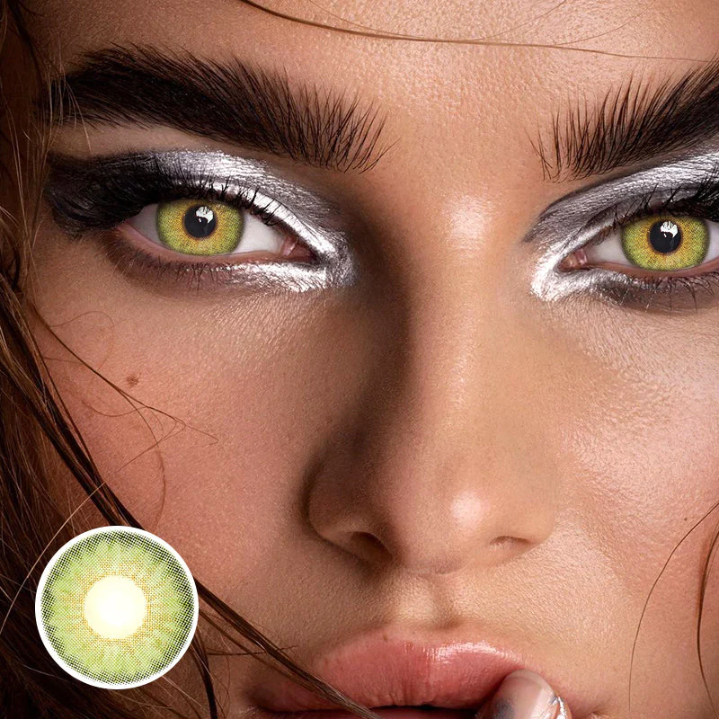 Elida Green Colored Contact Lenses - Roseibase