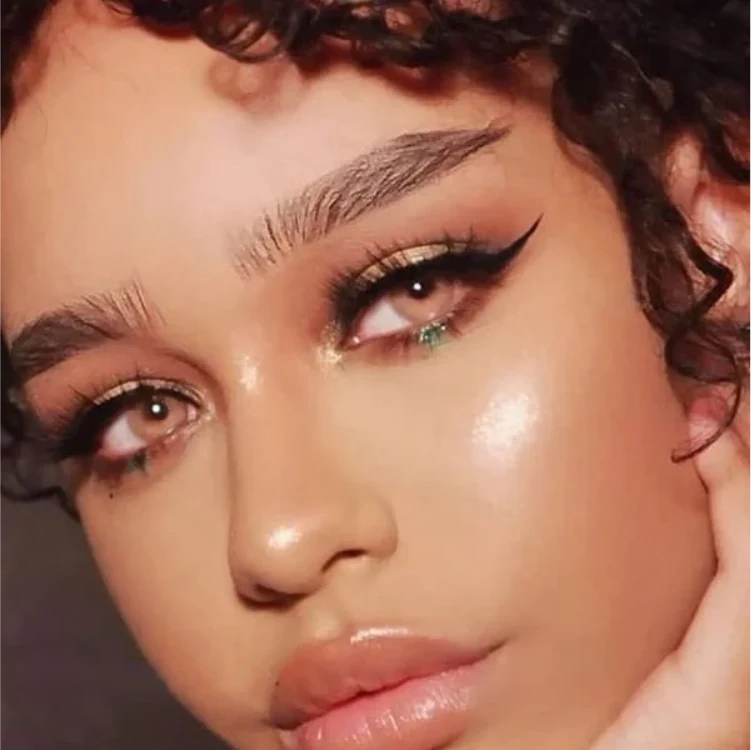 Hidrocor Ocre Brown Prescription Colored Contact Lenses - Roseibase