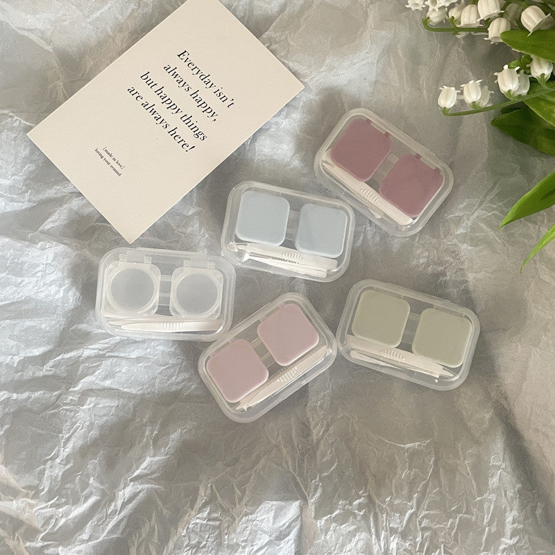 Like Fish Ins Style Colored Contact Lens Case - Roseibase