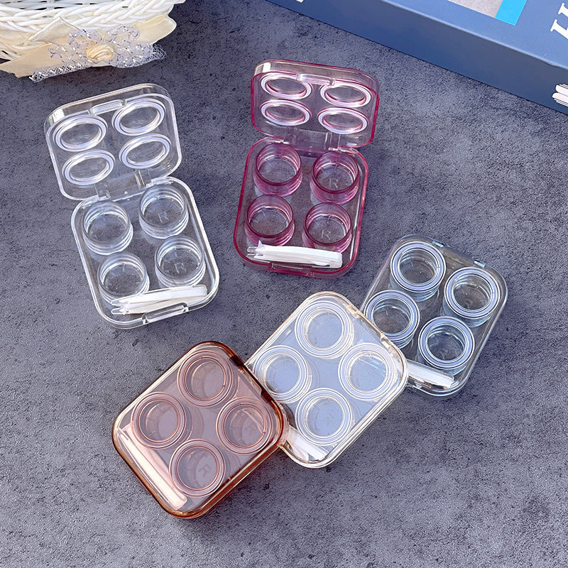 Minimalist Colored Contact Lens Case - Roseibase