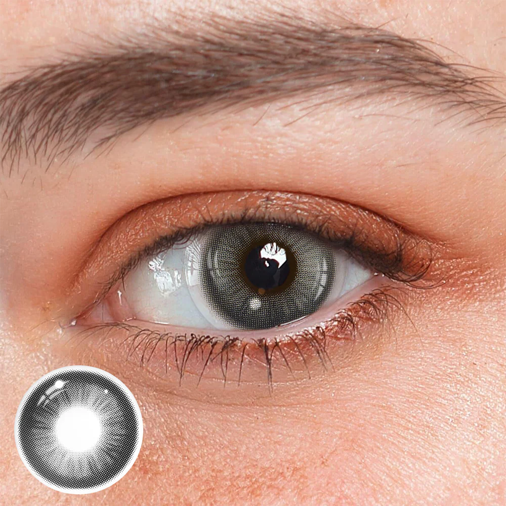 Americano Gray Prescription Colored Contact Lenses - Roseibase