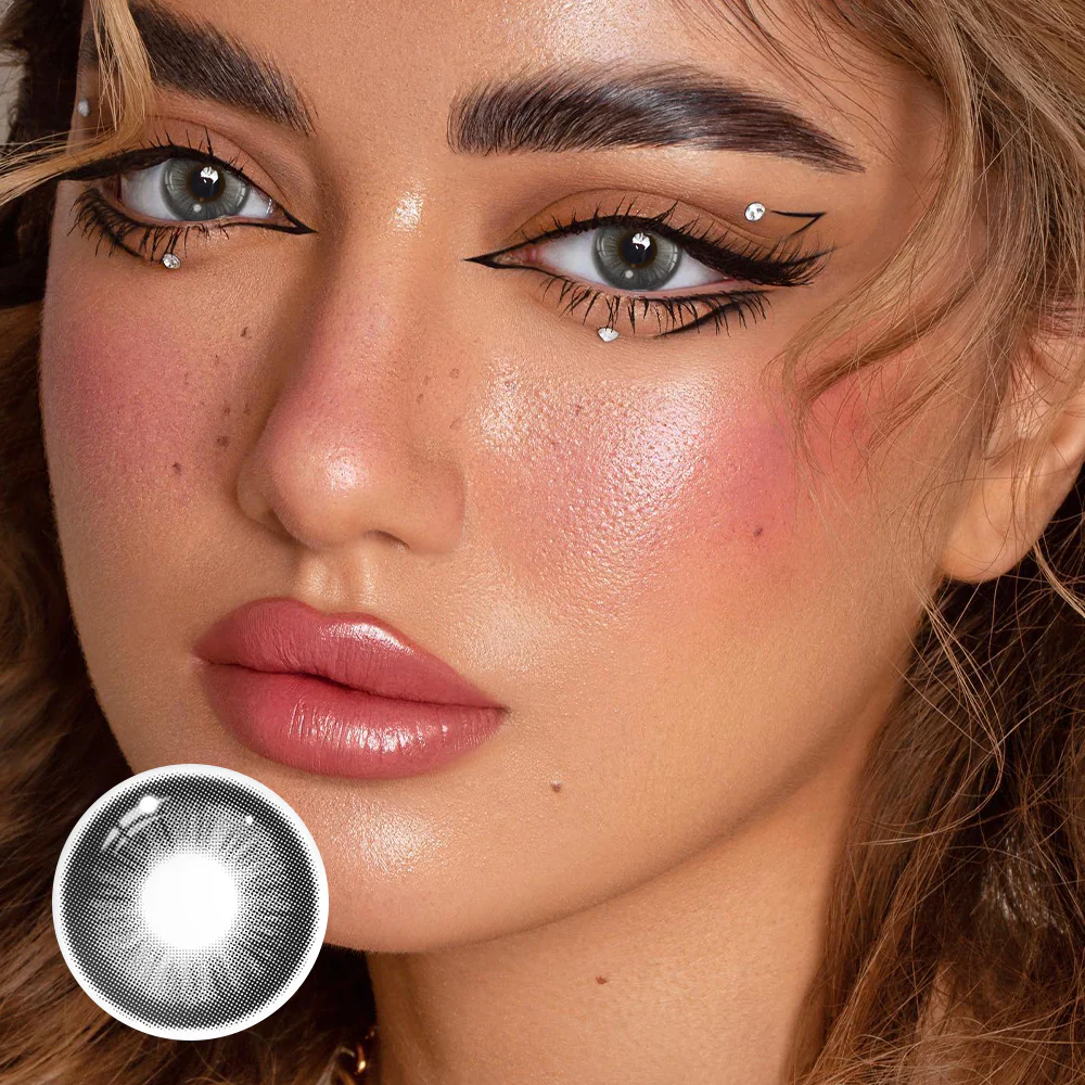 Americano Gray Prescription Colored Contact Lenses - Roseibase