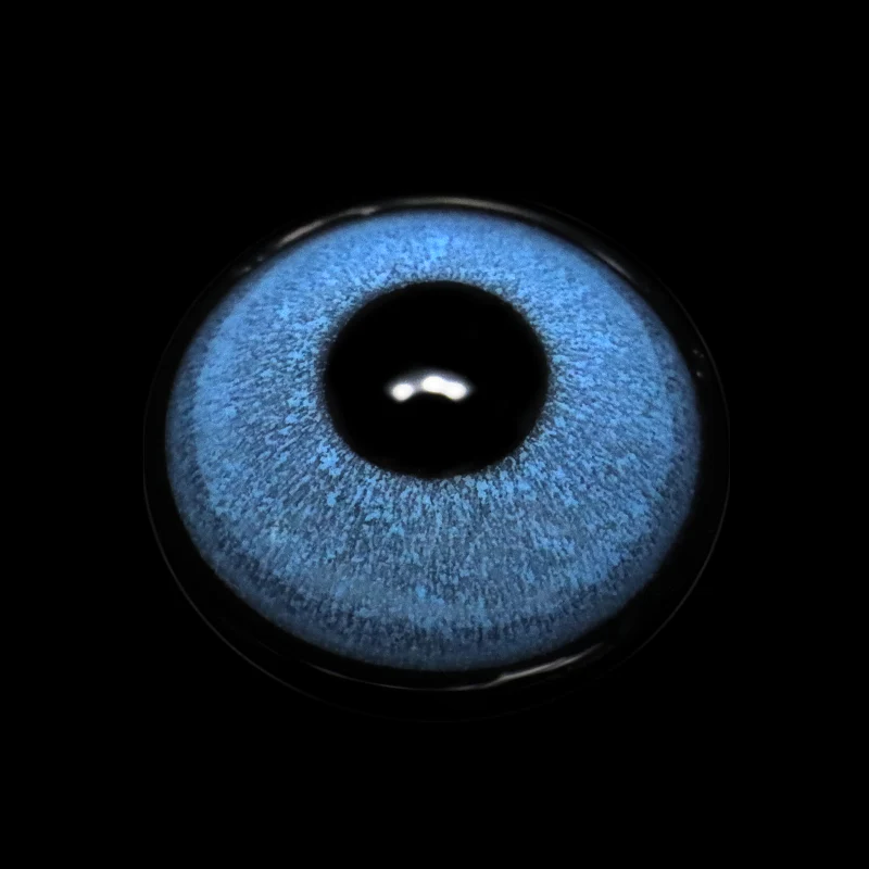 Cosplay Fluorescent Blue Colored Contact Lenses - Roseibase