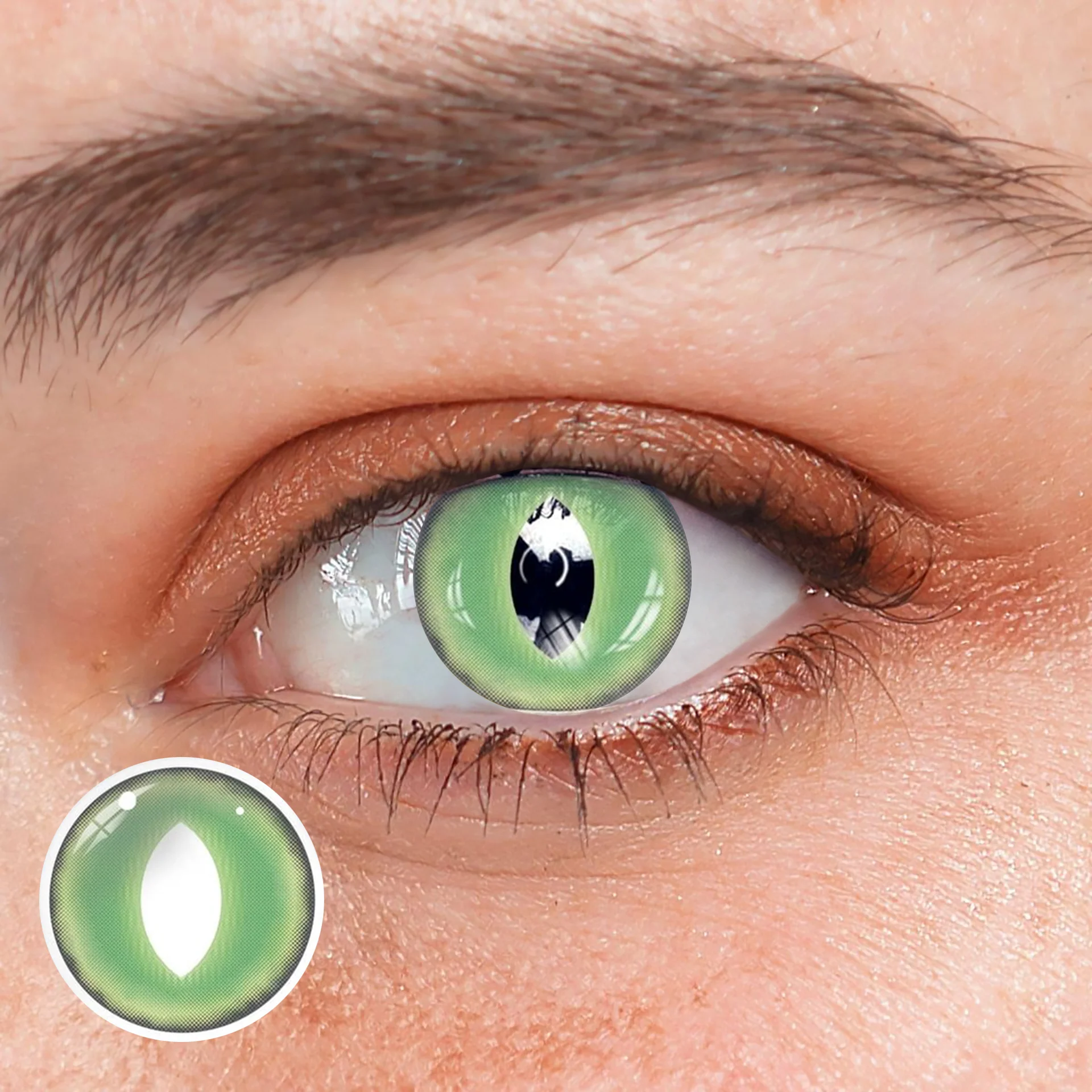 Cosplay British shorthair Green Colored Contact Lenses - Roseibase