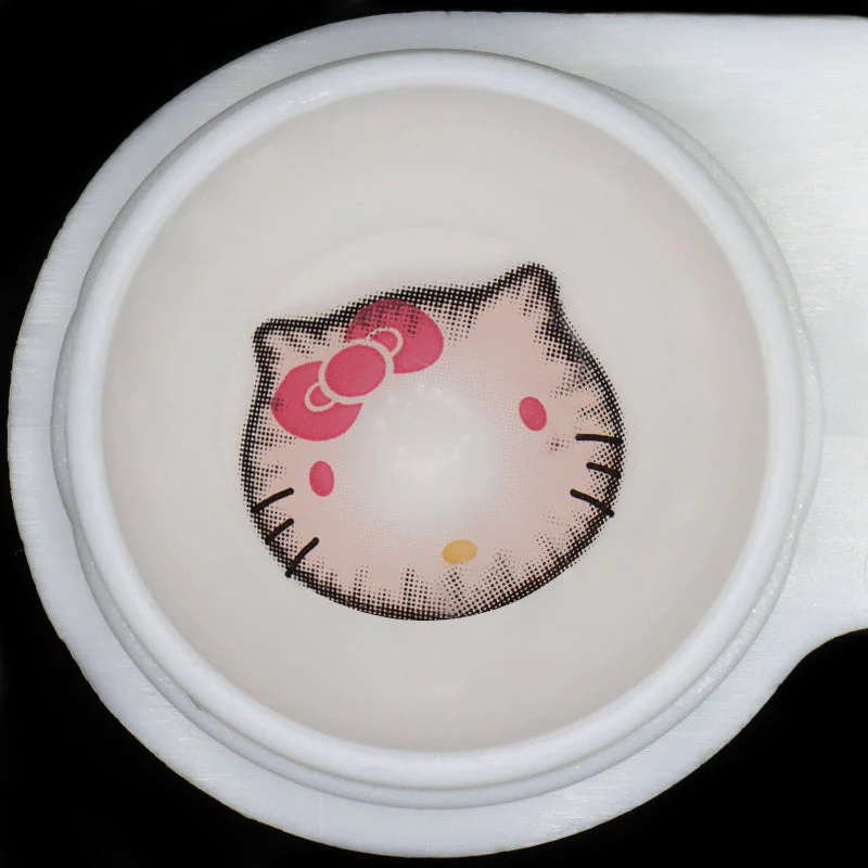 Cosplay Sweet Kitty Pink Colored Contact Lenses - Roseibase