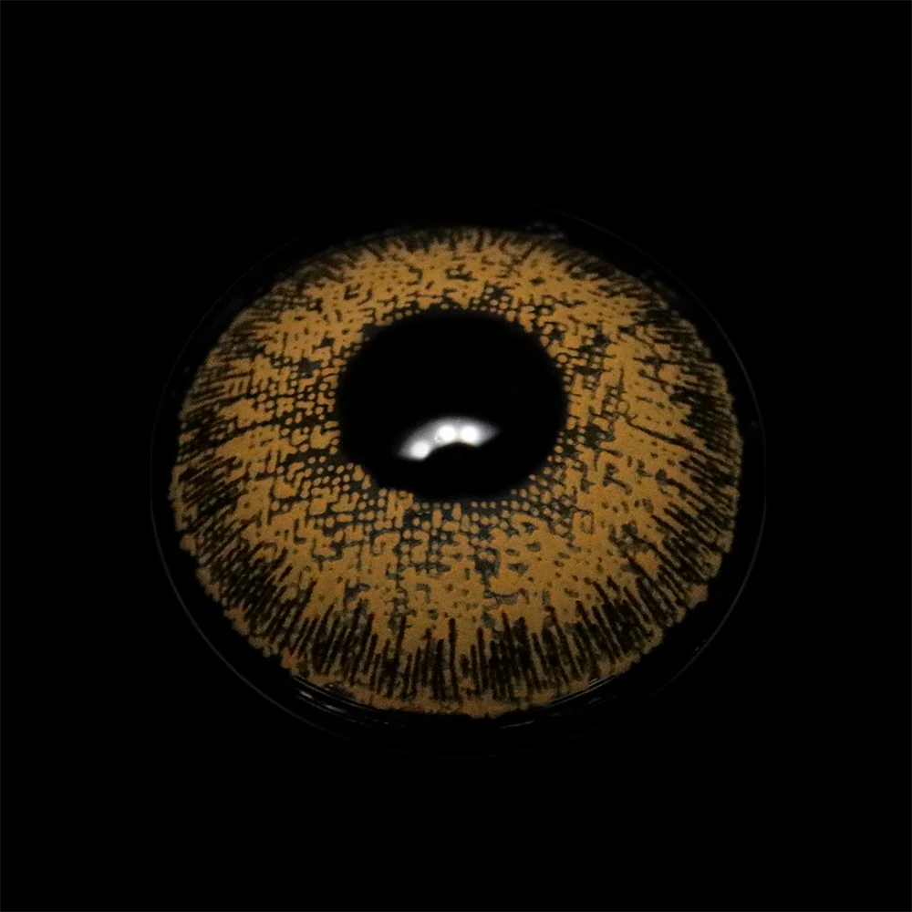 NATURAL COOL HAZEL Khaki Colored Contact Lenses - Roseibase