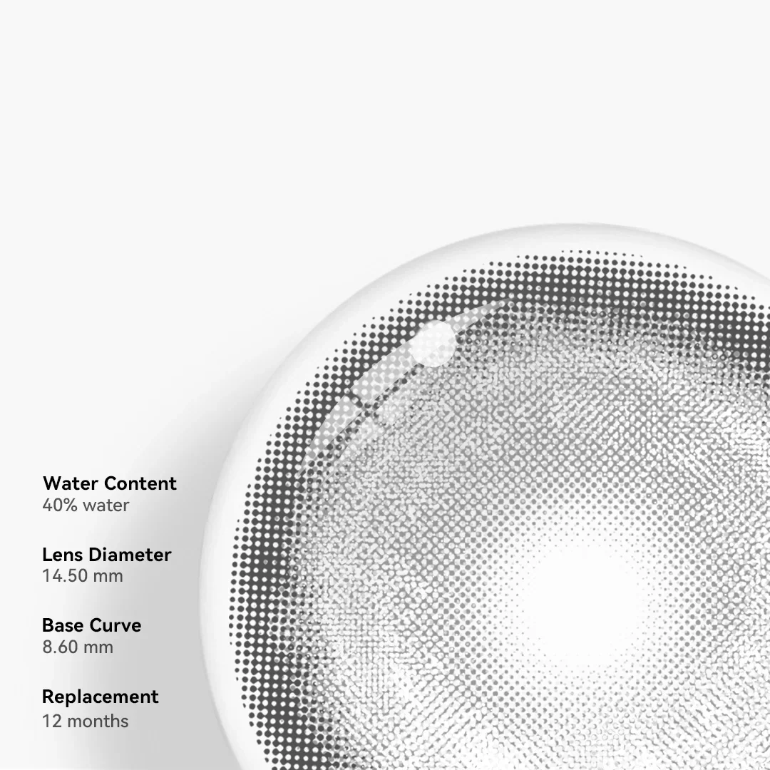 Cosplay KOI Gray Colored Contact Lenses - Roseibase