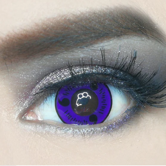 Cosplay Sasuke Uchiha Purple Colored Contact Lenses - Roseibase