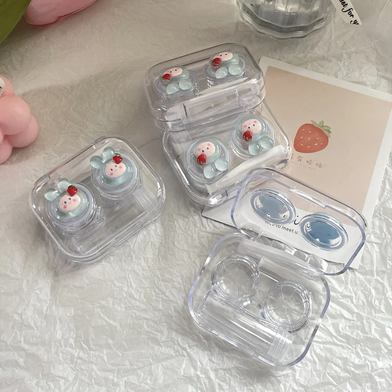 Mini Rabbit Colored Contact Lens Case - Roseibase