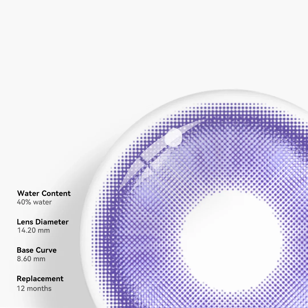 Cosplay Fairy Blue Purple Colored Contact Lenses - Roseibase