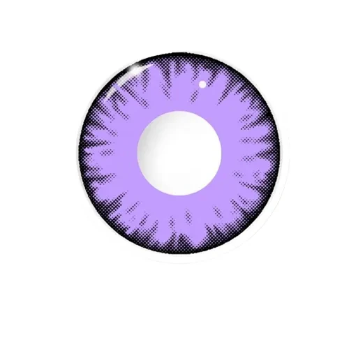 Cosplay Lucifer's Eye Purple Prescription Colored Contact Lenses - Roseibase