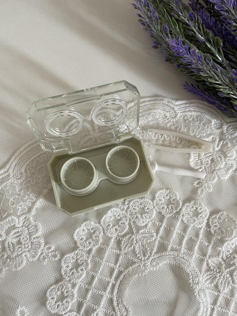 Mini Colored Contact Lens Case - Roseibase