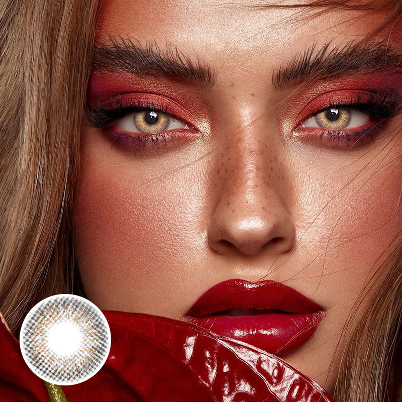 Elfie Star Brown Colored Contact Lenses - Roseibase