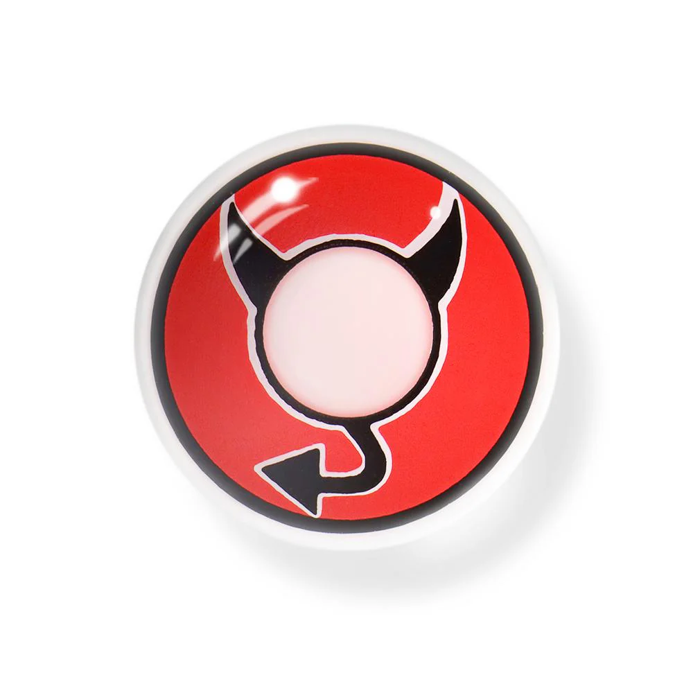 Halloween Little Devil Red Colored Contact Lenses - Roseibase