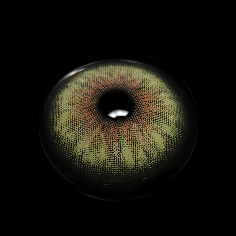 Cyrene Dark Green Colored Contact Lenses - Roseibase